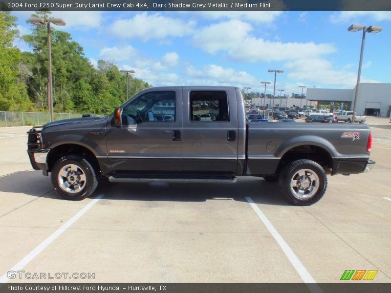 Dark Shadow Grey Metallic / Medium Flint 2004 Ford F250 Super Duty Lariat Crew Cab 4x4