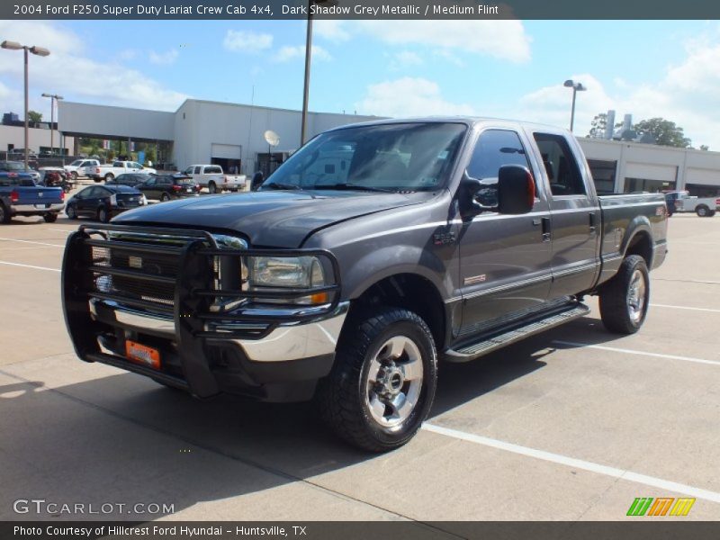 Dark Shadow Grey Metallic / Medium Flint 2004 Ford F250 Super Duty Lariat Crew Cab 4x4