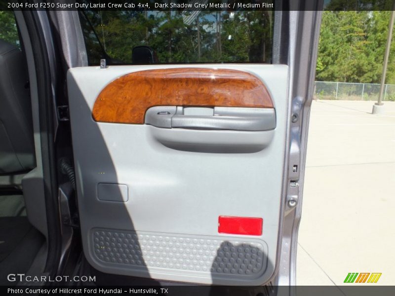 Dark Shadow Grey Metallic / Medium Flint 2004 Ford F250 Super Duty Lariat Crew Cab 4x4