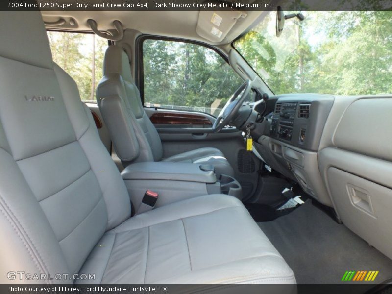 Dark Shadow Grey Metallic / Medium Flint 2004 Ford F250 Super Duty Lariat Crew Cab 4x4