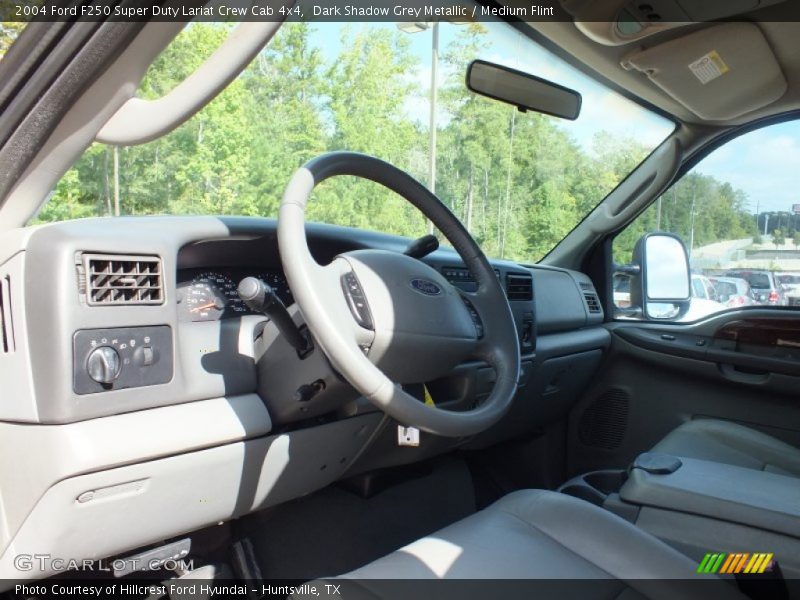 Dark Shadow Grey Metallic / Medium Flint 2004 Ford F250 Super Duty Lariat Crew Cab 4x4