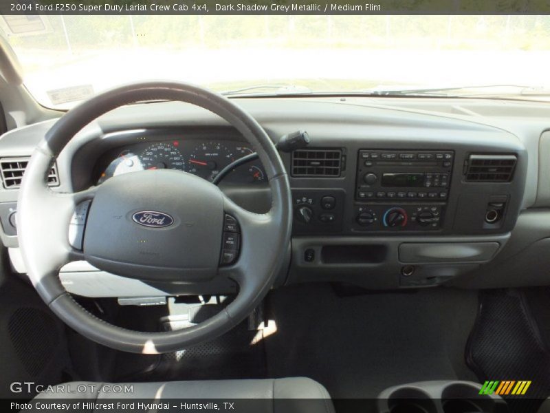 Dark Shadow Grey Metallic / Medium Flint 2004 Ford F250 Super Duty Lariat Crew Cab 4x4