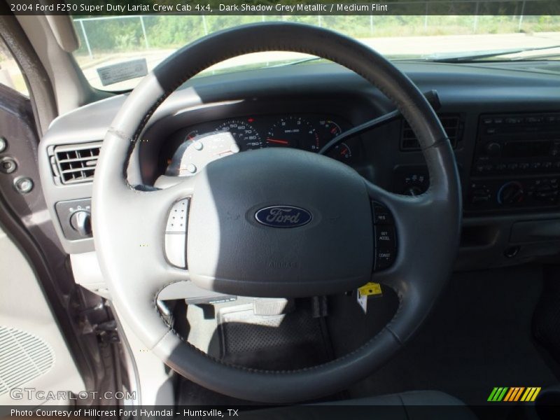 Dark Shadow Grey Metallic / Medium Flint 2004 Ford F250 Super Duty Lariat Crew Cab 4x4