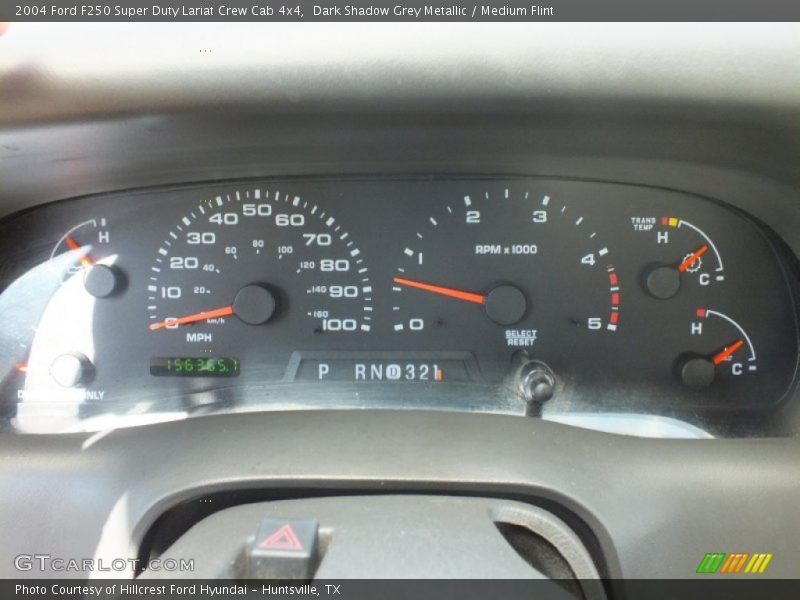 Dark Shadow Grey Metallic / Medium Flint 2004 Ford F250 Super Duty Lariat Crew Cab 4x4