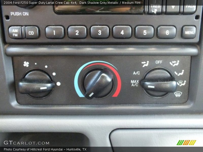 Dark Shadow Grey Metallic / Medium Flint 2004 Ford F250 Super Duty Lariat Crew Cab 4x4