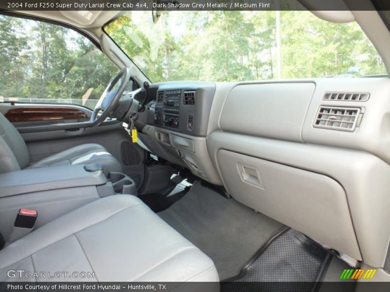 Dark Shadow Grey Metallic / Medium Flint 2004 Ford F250 Super Duty Lariat Crew Cab 4x4