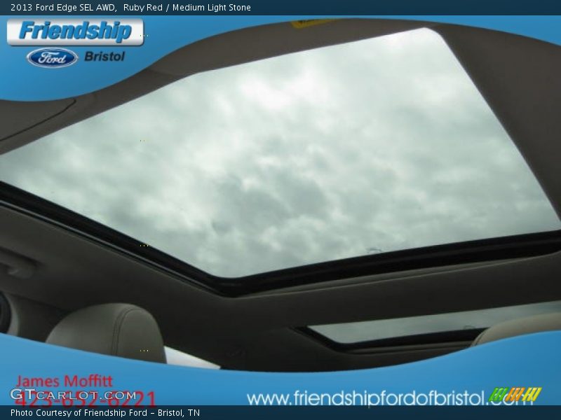 Ruby Red / Medium Light Stone 2013 Ford Edge SEL AWD