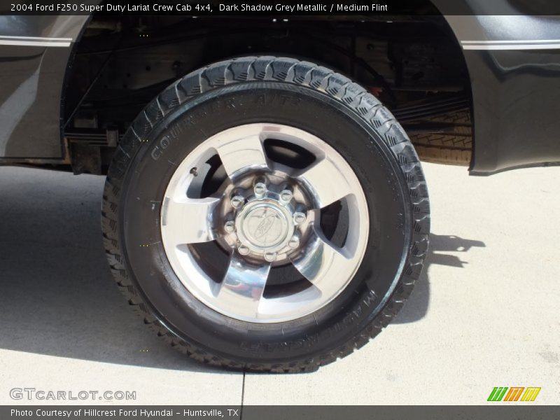 Dark Shadow Grey Metallic / Medium Flint 2004 Ford F250 Super Duty Lariat Crew Cab 4x4
