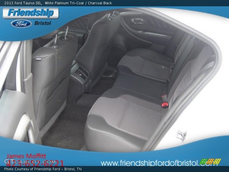 White Platinum Tri-Coat / Charcoal Black 2013 Ford Taurus SEL