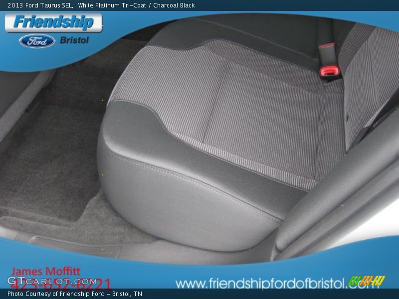 White Platinum Tri-Coat / Charcoal Black 2013 Ford Taurus SEL