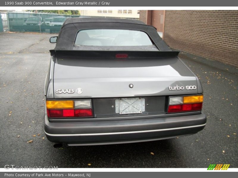 Edwardian Gray Metallic / Gray 1990 Saab 900 Convertible