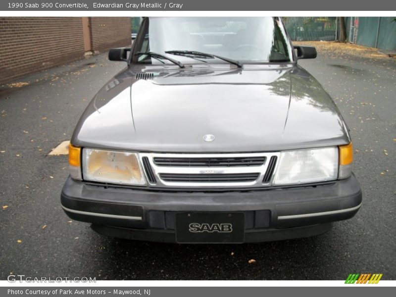 Edwardian Gray Metallic / Gray 1990 Saab 900 Convertible