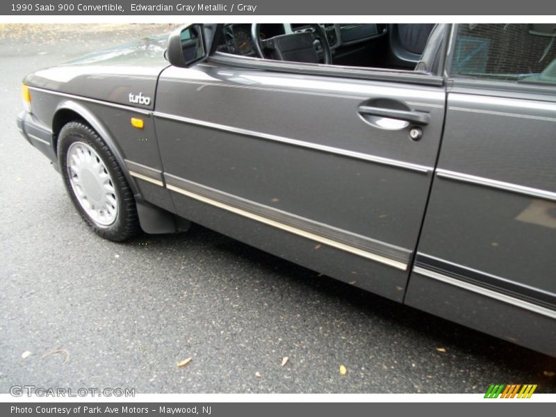 Edwardian Gray Metallic / Gray 1990 Saab 900 Convertible