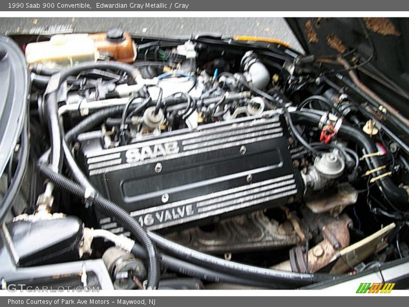 Edwardian Gray Metallic / Gray 1990 Saab 900 Convertible