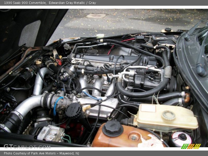 Edwardian Gray Metallic / Gray 1990 Saab 900 Convertible