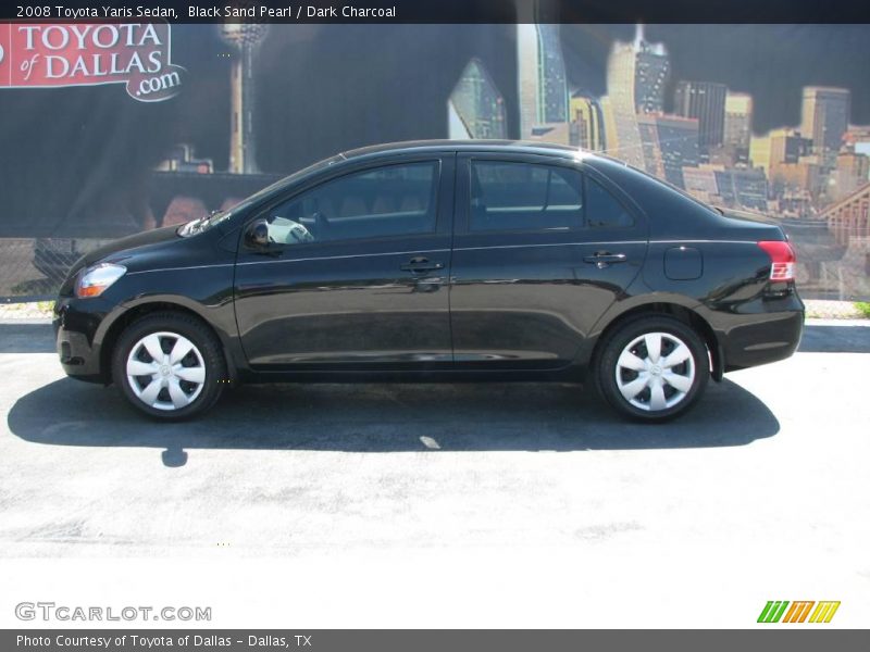 Black Sand Pearl / Dark Charcoal 2008 Toyota Yaris Sedan