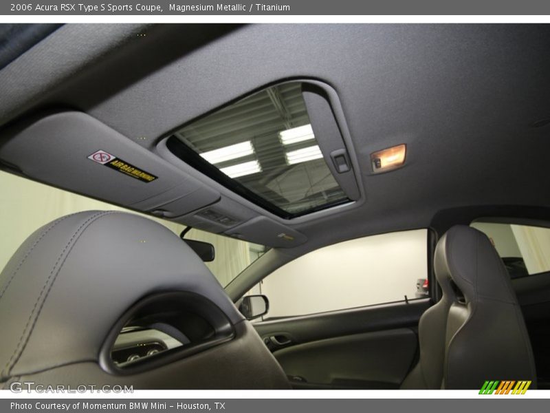 Sunroof of 2006 RSX Type S Sports Coupe