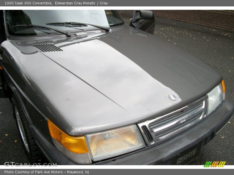 Edwardian Gray Metallic / Gray 1990 Saab 900 Convertible