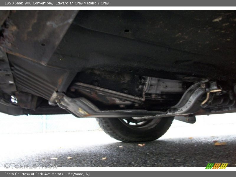 Edwardian Gray Metallic / Gray 1990 Saab 900 Convertible