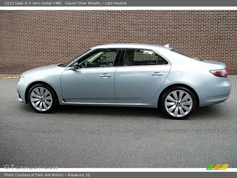 Glacier Silver Metallic / Light Neutral 2010 Saab 9-5 Aero Sedan XWD