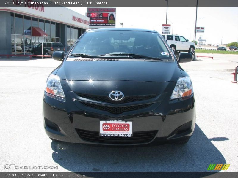 Black Sand Pearl / Dark Charcoal 2008 Toyota Yaris Sedan