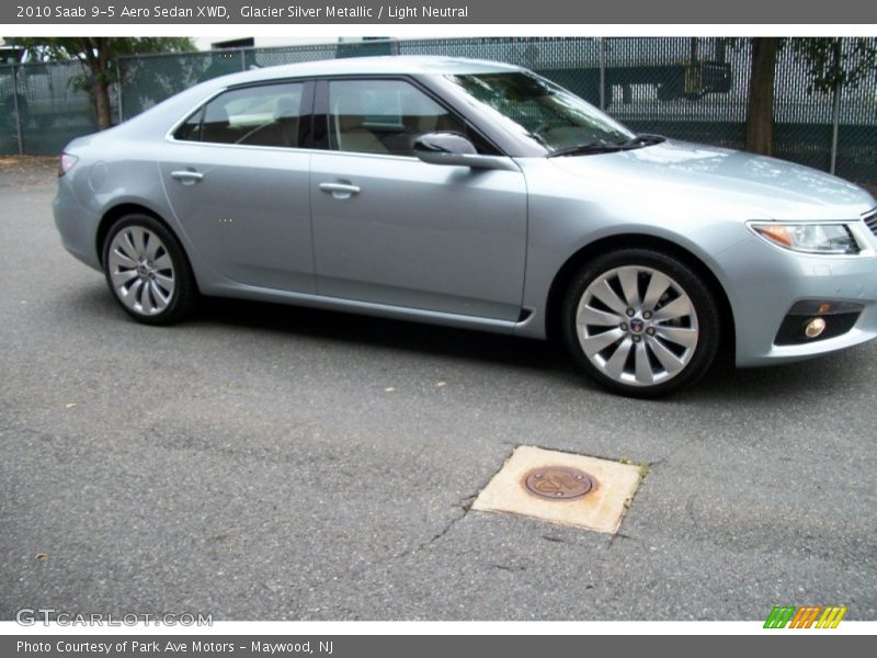 Glacier Silver Metallic / Light Neutral 2010 Saab 9-5 Aero Sedan XWD