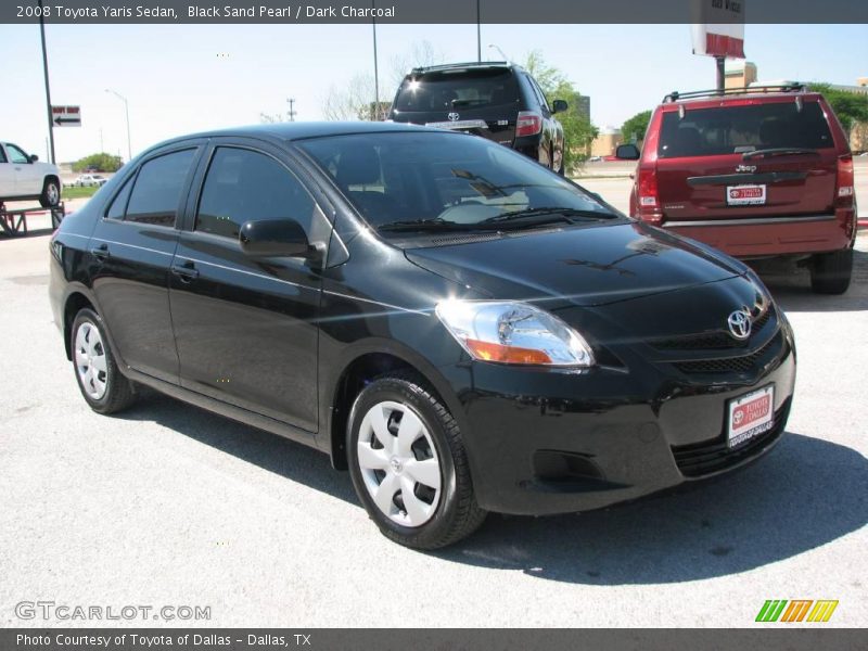 Black Sand Pearl / Dark Charcoal 2008 Toyota Yaris Sedan