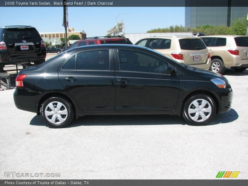 Black Sand Pearl / Dark Charcoal 2008 Toyota Yaris Sedan