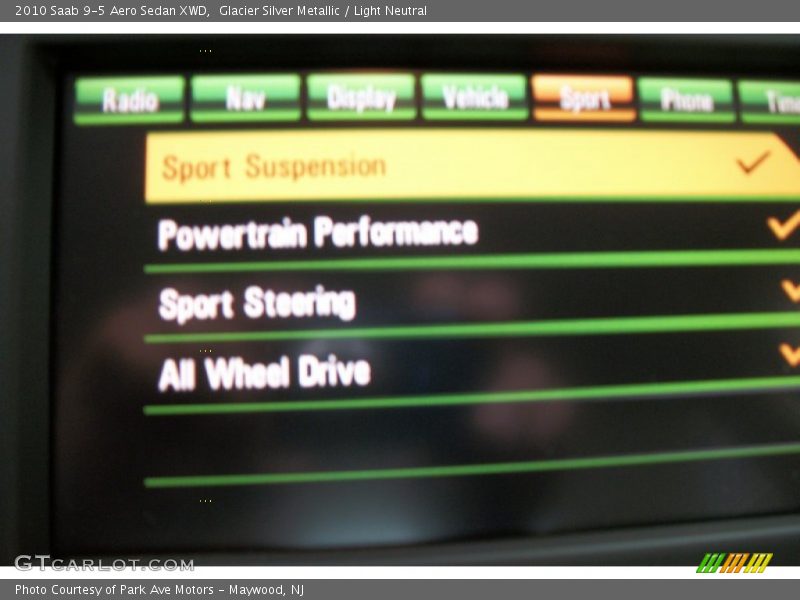 Glacier Silver Metallic / Light Neutral 2010 Saab 9-5 Aero Sedan XWD