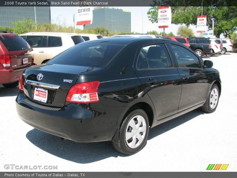 Black Sand Pearl / Dark Charcoal 2008 Toyota Yaris Sedan