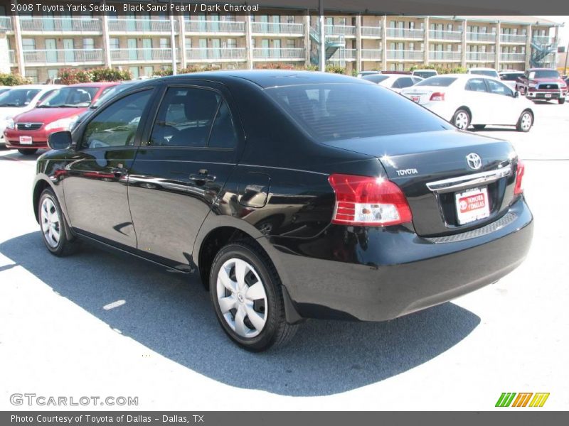 Black Sand Pearl / Dark Charcoal 2008 Toyota Yaris Sedan