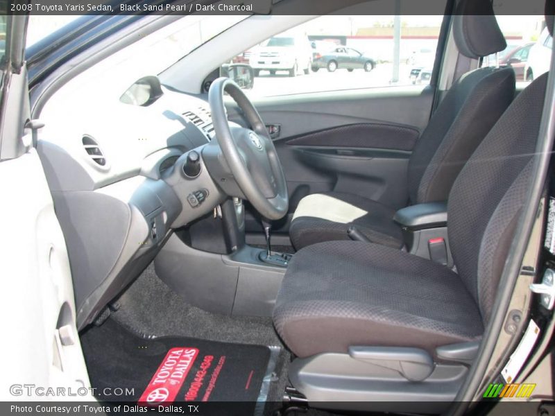 Black Sand Pearl / Dark Charcoal 2008 Toyota Yaris Sedan