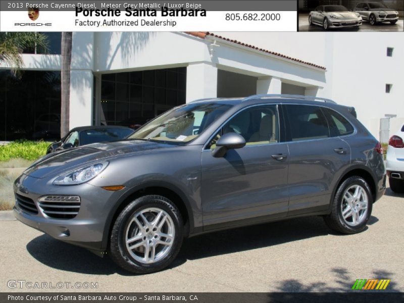 Meteor Grey Metallic / Luxor Beige 2013 Porsche Cayenne Diesel
