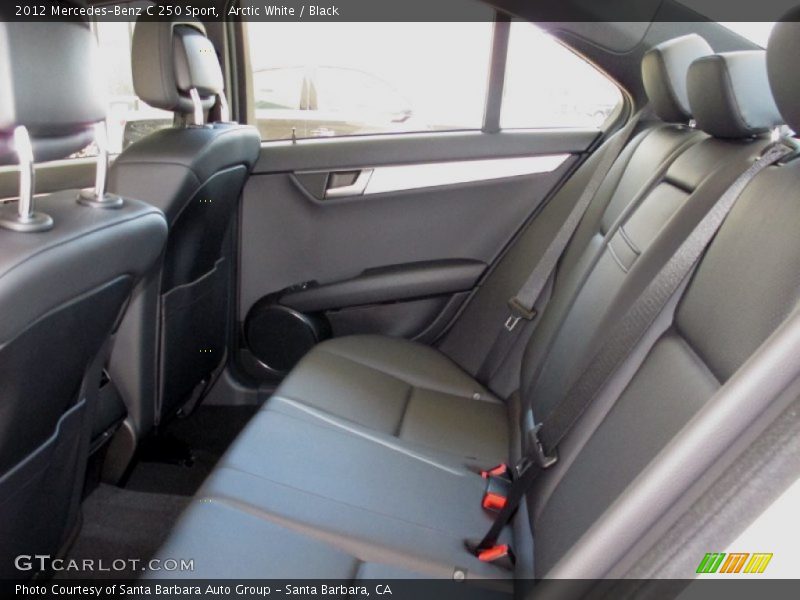 Arctic White / Black 2012 Mercedes-Benz C 250 Sport
