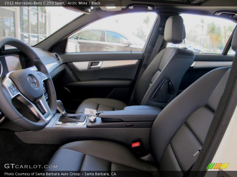 Arctic White / Black 2012 Mercedes-Benz C 250 Sport