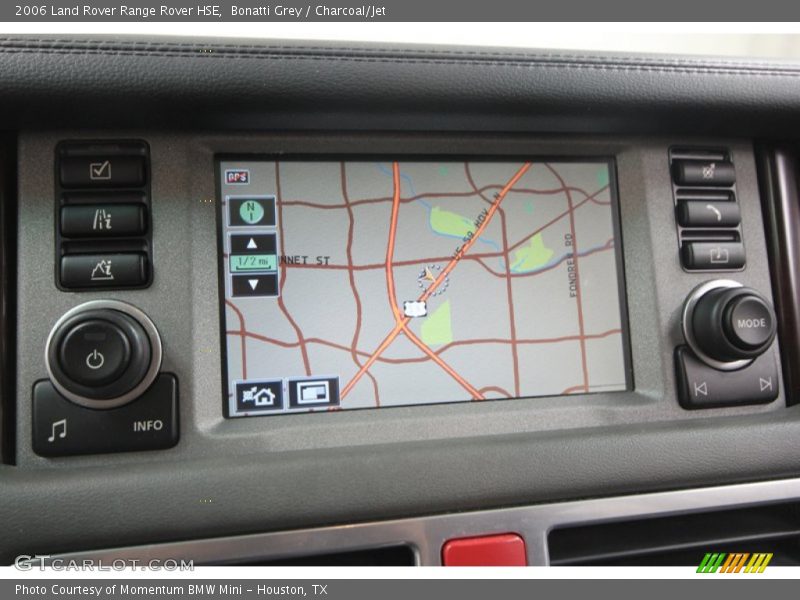 Navigation of 2006 Range Rover HSE