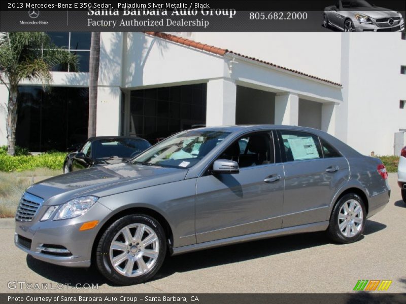 Palladium Silver Metallic / Black 2013 Mercedes-Benz E 350 Sedan