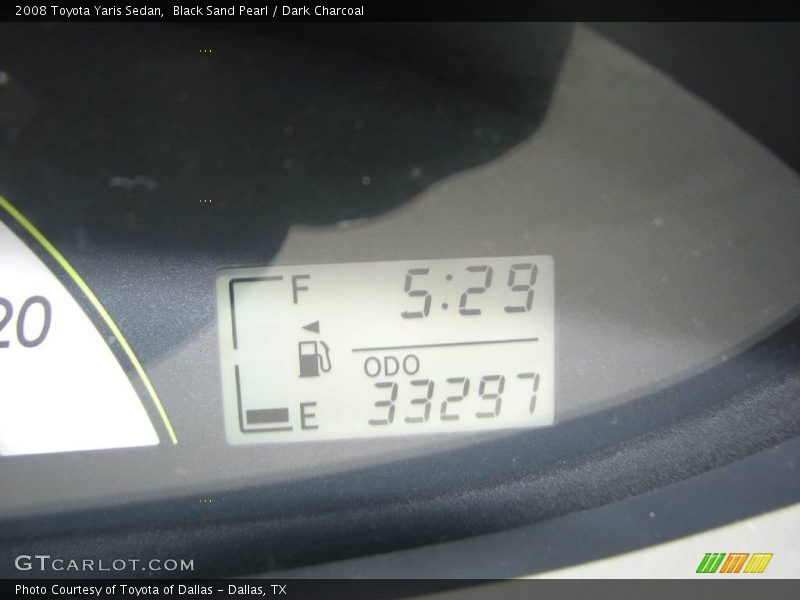 Black Sand Pearl / Dark Charcoal 2008 Toyota Yaris Sedan