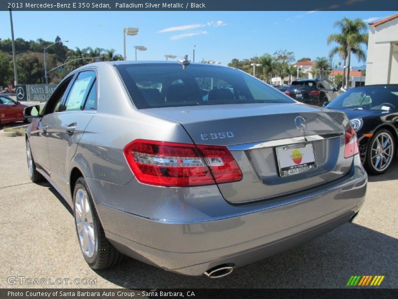 Palladium Silver Metallic / Black 2013 Mercedes-Benz E 350 Sedan
