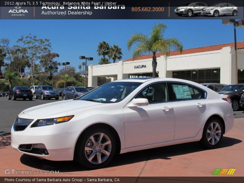 Bellanova White Pearl / Umber 2012 Acura TL 3.5 Technology