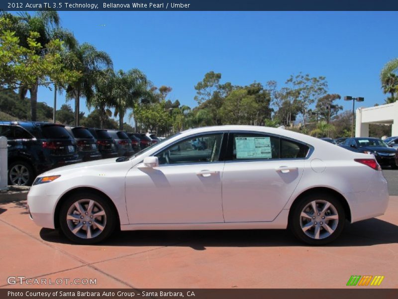 Bellanova White Pearl / Umber 2012 Acura TL 3.5 Technology