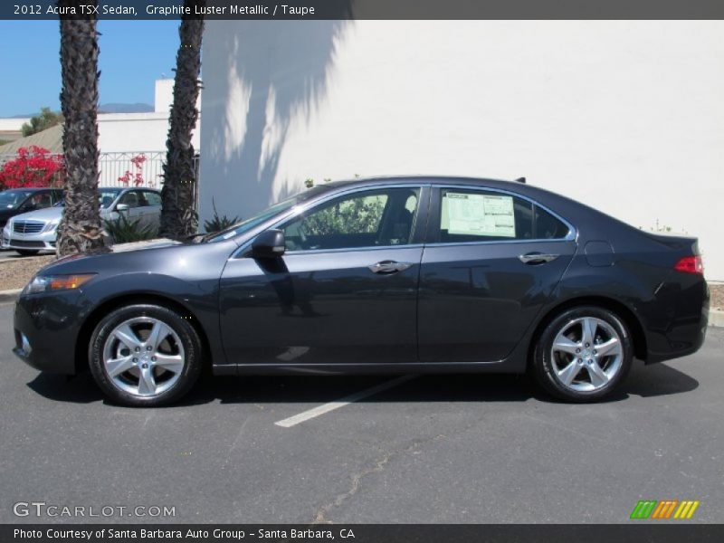 Graphite Luster Metallic / Taupe 2012 Acura TSX Sedan