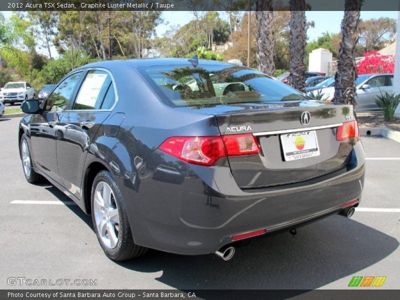 Graphite Luster Metallic / Taupe 2012 Acura TSX Sedan