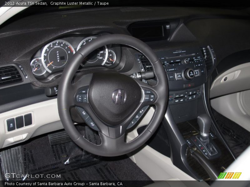 Graphite Luster Metallic / Taupe 2012 Acura TSX Sedan