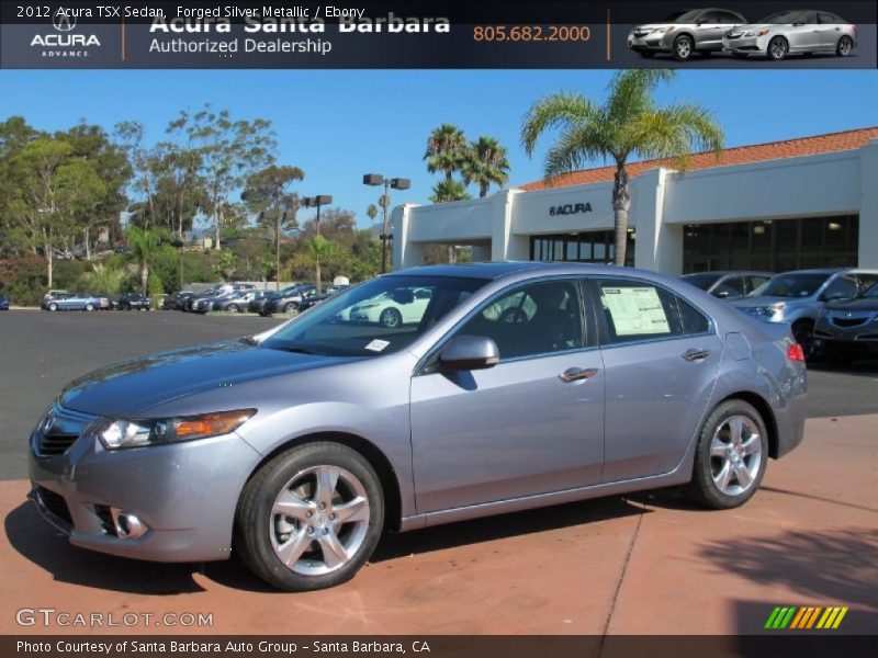 Forged Silver Metallic / Ebony 2012 Acura TSX Sedan