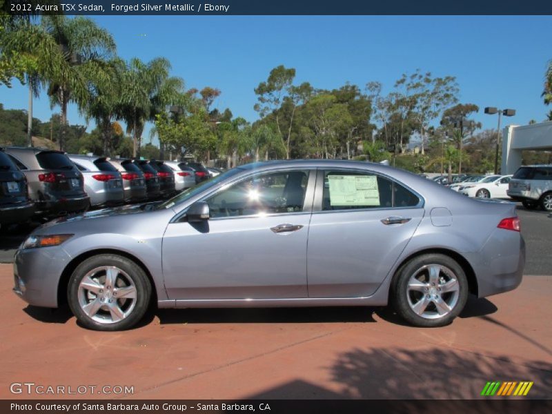 Forged Silver Metallic / Ebony 2012 Acura TSX Sedan