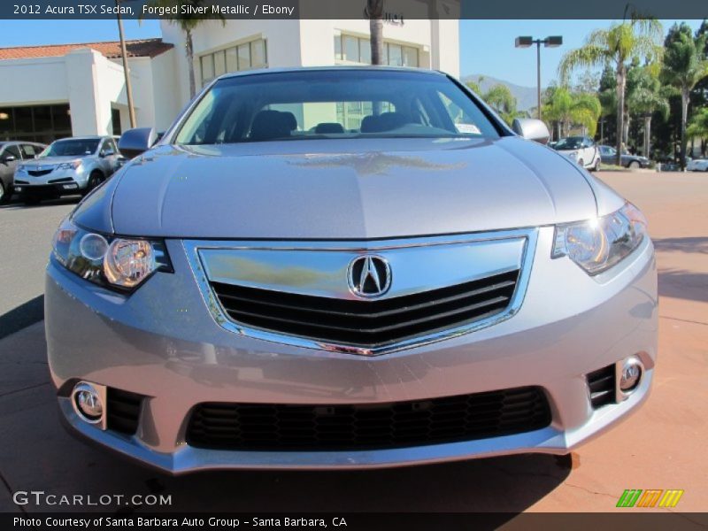 Forged Silver Metallic / Ebony 2012 Acura TSX Sedan
