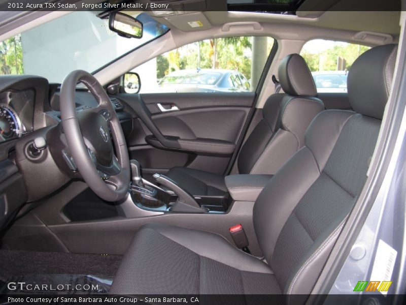 Forged Silver Metallic / Ebony 2012 Acura TSX Sedan