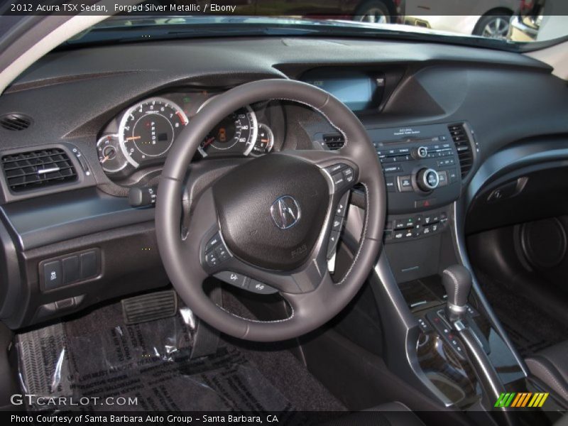Forged Silver Metallic / Ebony 2012 Acura TSX Sedan