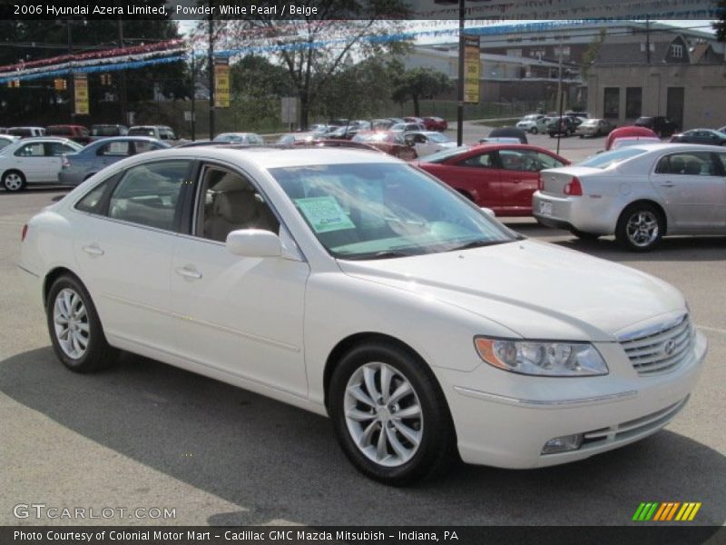 Powder White Pearl / Beige 2006 Hyundai Azera Limited